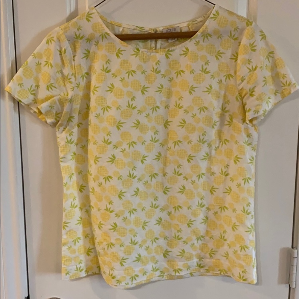 J. Crew Pineapple blouse